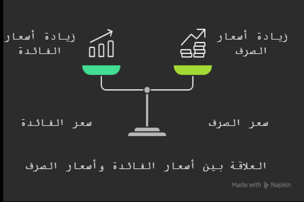 العلاقة بين سعر الفائدة وسعر الصرف