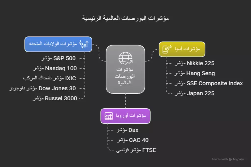 مؤشرات البورصات العالمية